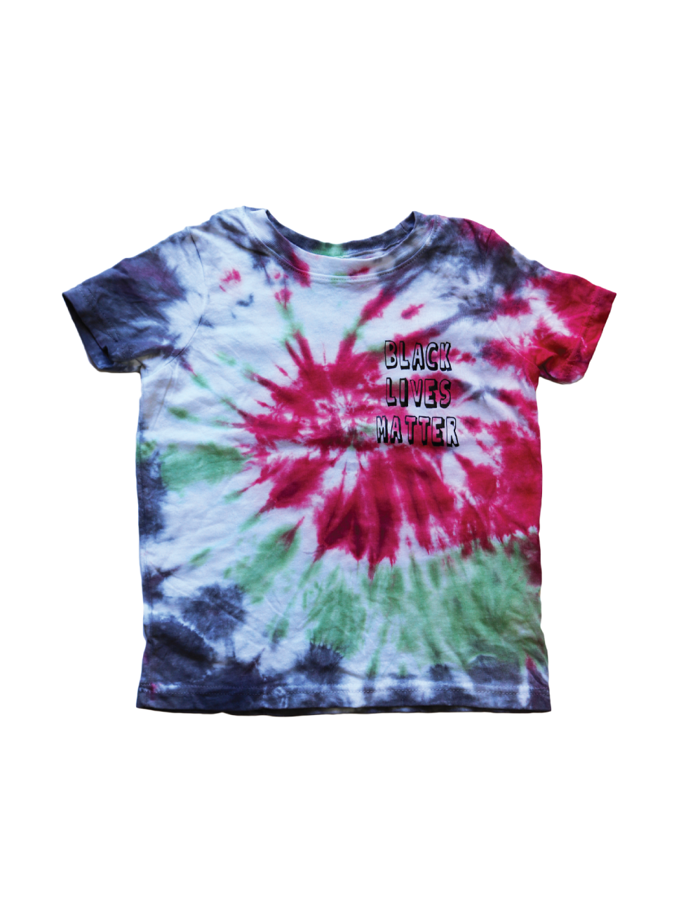 tie dye blm shirt